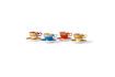 Miniature Set of 4 multicolored porcelain cups Grandma 8