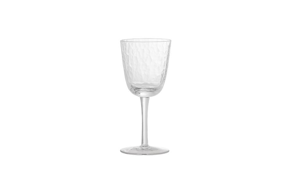 Set of 4 transparent wine glasses Asali Bloomingville