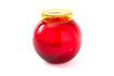Miniature Sets of 4 Bloated multicolored glass jars 4
