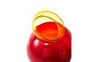 Miniature Sets of 4 Bloated multicolored glass jars 5