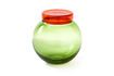 Miniature Sets of 4 Bloated multicolored glass jars 9