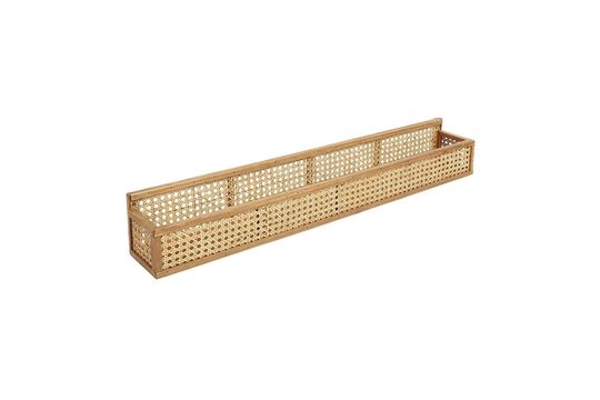 Shelfi Large shelf in woven rattan Clipped