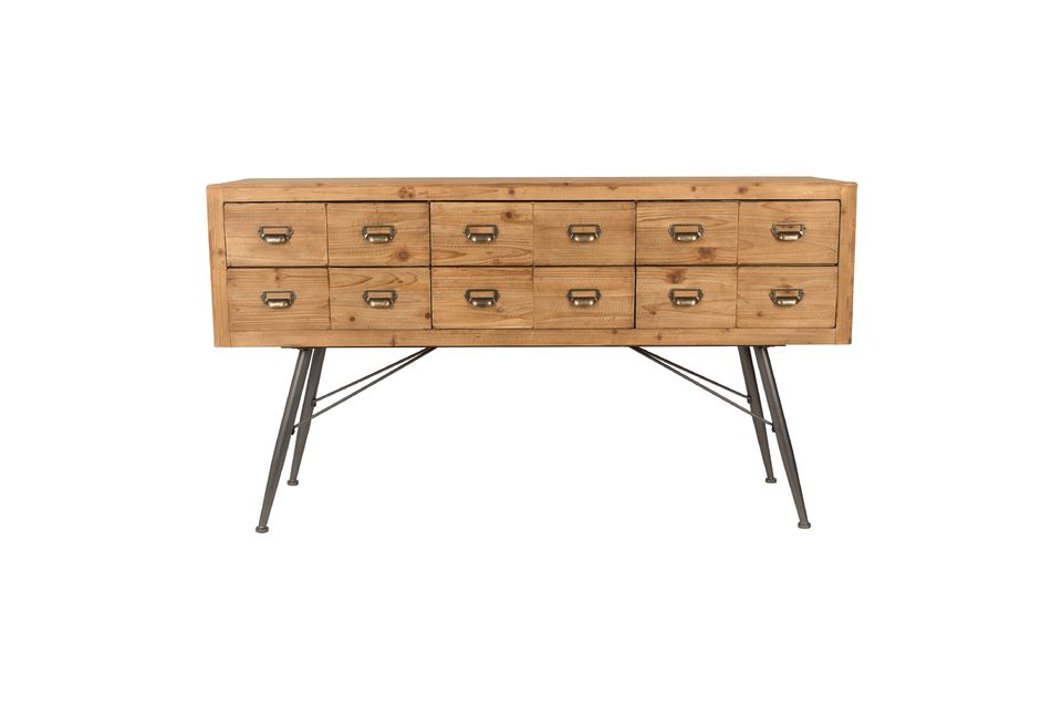 Sideboard Six with wooden drawers Dutch Bone