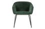 Miniature Sien green velvet chair Clipped
