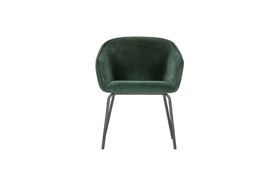 Sien green velvet chair Woood