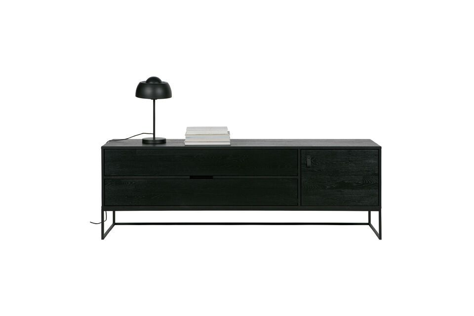 Silas black tv stand - 5