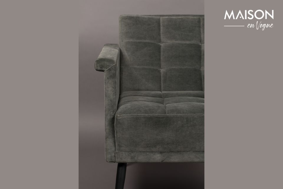 Sir William vintage grey lounge chair - 5