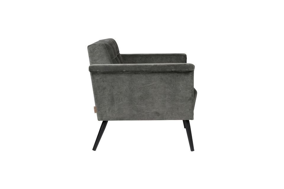 Sir William vintage grey lounge chair - 9