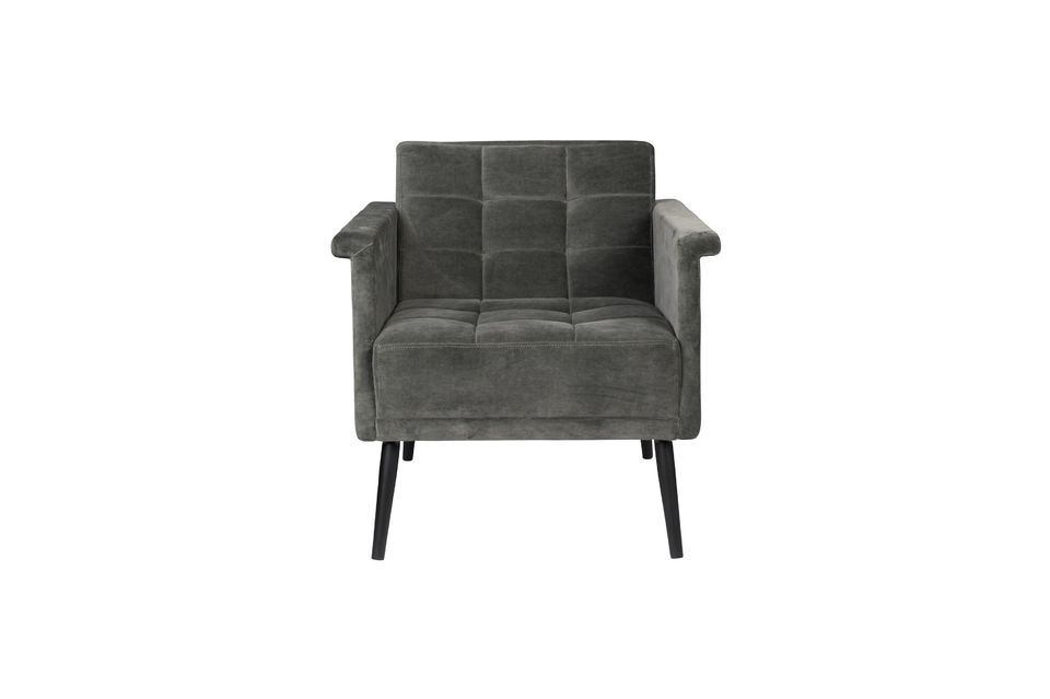 Sir William vintage grey lounge chair - 10
