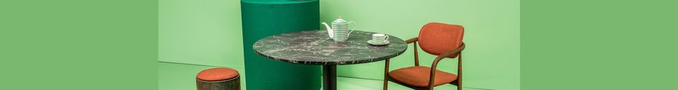 Material Details Slab black artificial marble dining table