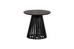 Miniature Slats black wooden side table 1