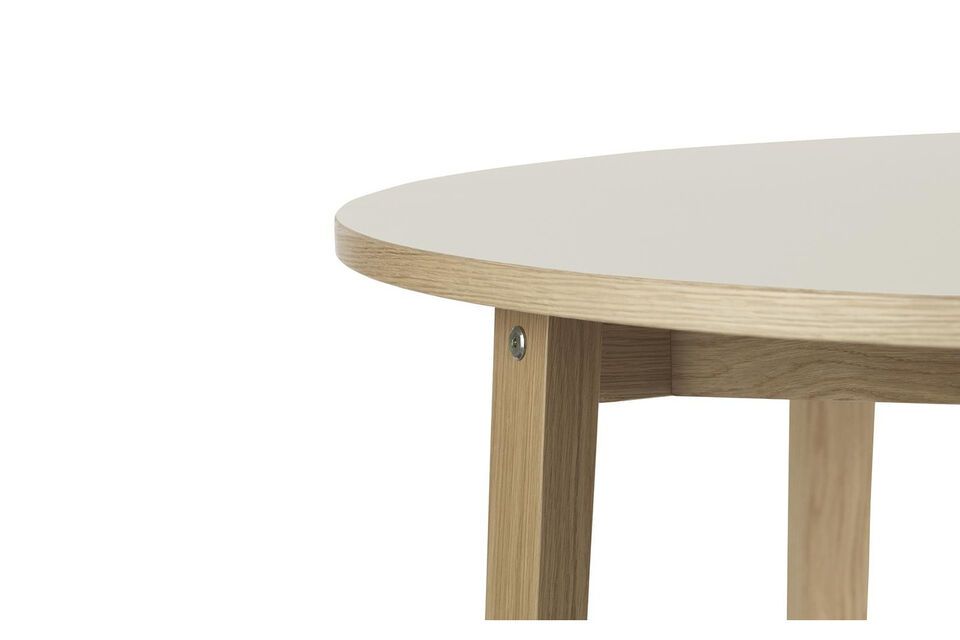 The linoleum table is available in four carefully chosen shades of color