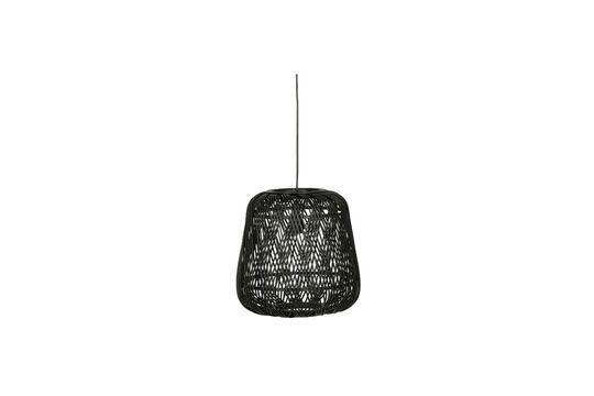 Small black bamboo lamp Moza Clipped