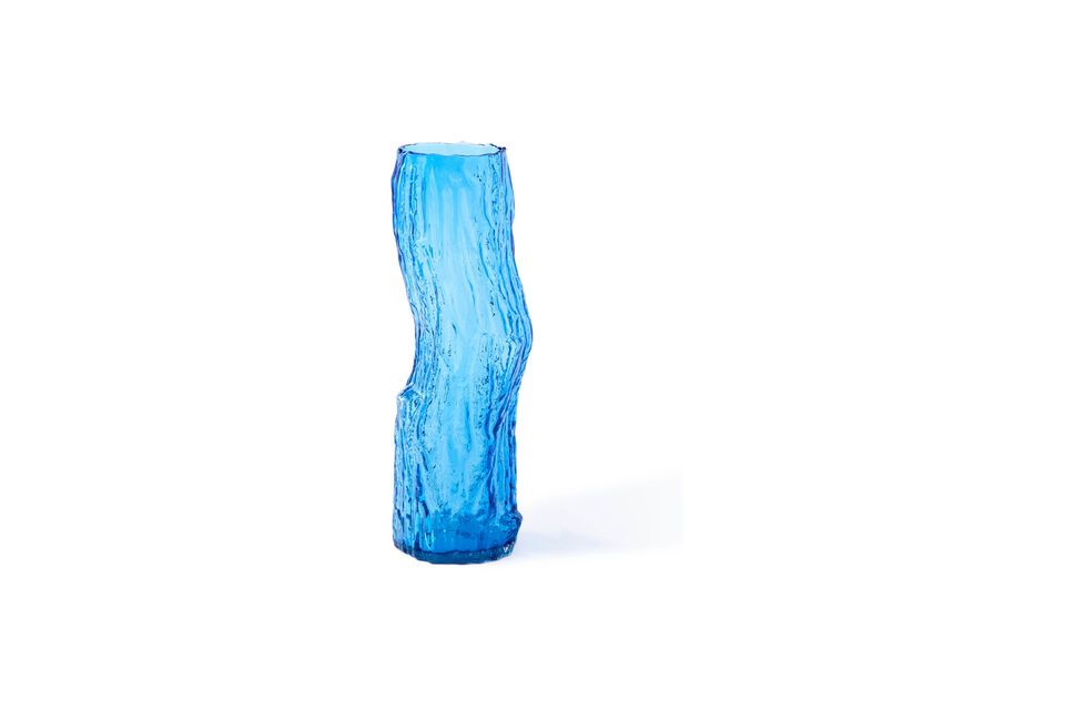 Small blue glass vase Tree Log Pols Potten