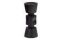 Miniature Small candlestick in black mango wood Midi Clipped