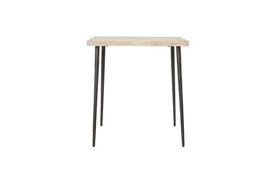 Small dining table in mango wood Slated Clipped