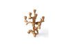 Miniature Small golden aluminum candle holder Apple Tree 1