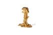 Miniature Small golden aluminum candle holder Drip 4