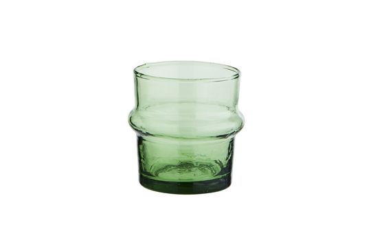 Small green glass water glass Beldi Clipped