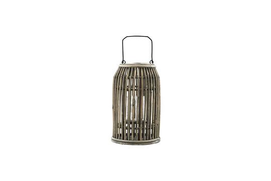 Small lantern in light rattan Ova