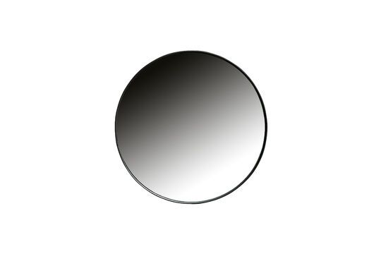 Small round black metal mirror Doutzen Clipped