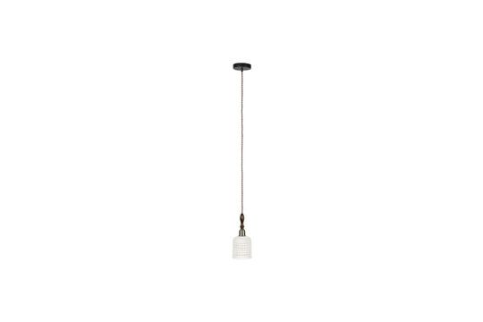 Small suspension in white ceramic Poppy Clipped