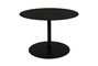 Miniature Snow Round Black Side Table M Clipped