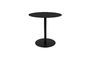 Miniature Snow Round black Side table S Clipped