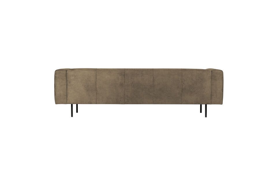 The sofa is made with a backing to achieve an extra voluminous quality and strength