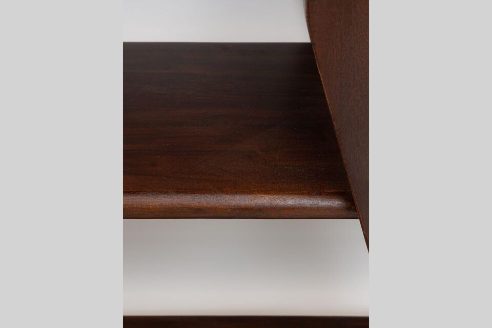 The Soho Dark Wood Shelf is ideal for those looking to maximize storage space without compromising