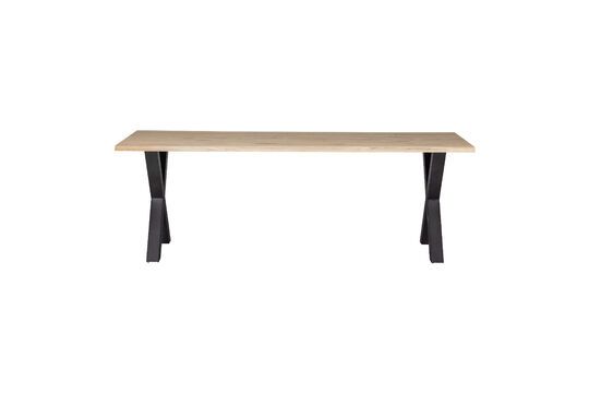 Solid oak table Tablo beige Clipped