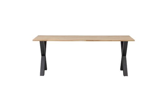 Solid oak table Tablo beige Clipped