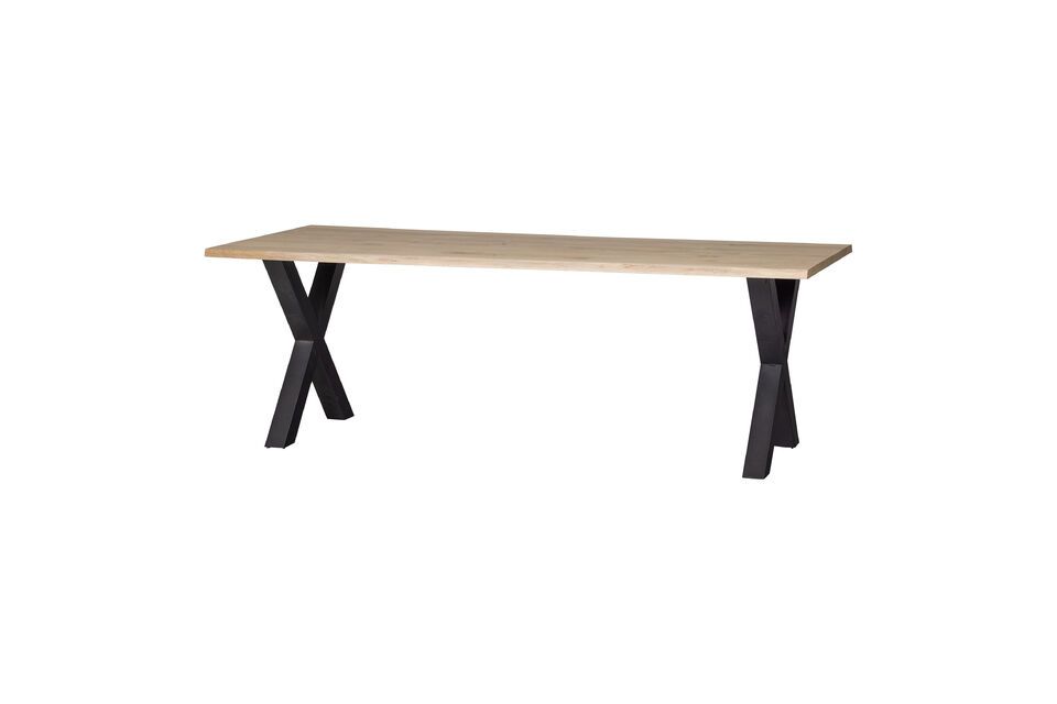 The Tablo solid oak table from WOOD is a unique piece that will bring a rustic and natural touch to