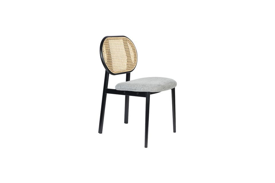 Spike grey rattan chair Zuiver