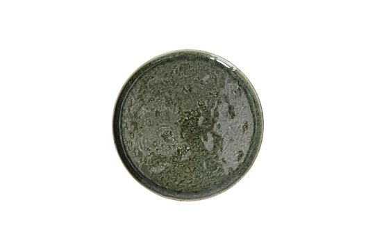 Spiro dark green stoneware dinner plate