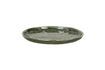 Miniature Spiro dark green stoneware plate 1
