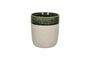 Miniature Spiro large dark green stoneware glass Clipped