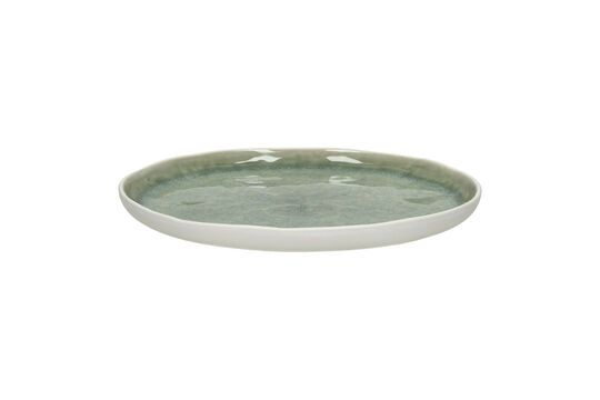 Spiro white and pale green porcelain dessert plate