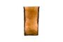 Miniature Square amber glass vase Clipped