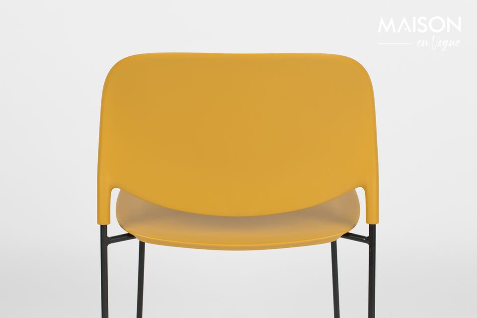 This Stacks Ochre chair by White Label Living will sublimate your interior by bringing a note of