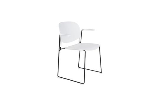 Stacks white armchair Clipped