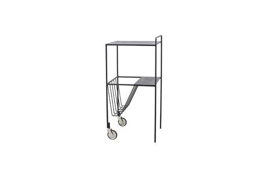 Steel trolley with wheels black Use