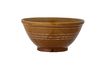 Miniature Stoneware brown bowl Lynett 1