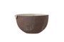 Miniature Stoneware brown bowl Toula Clipped