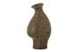 Miniature Stoneware brown vase Celin Clipped