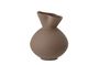 Miniature Stoneware brown vase Nicita Clipped