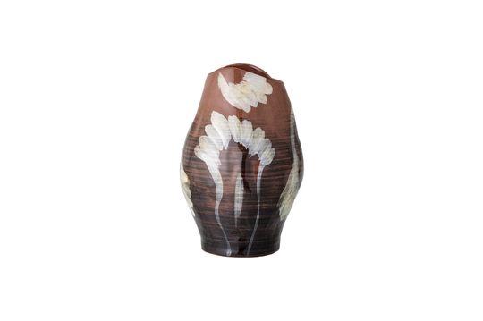 Stoneware brown vase Obsa