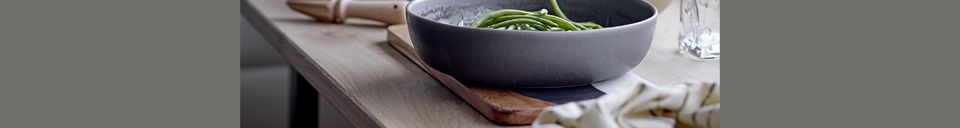 Material Details Stoneware grey butter dish Raben