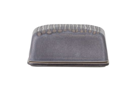 Stoneware grey butter dish Raben Clipped