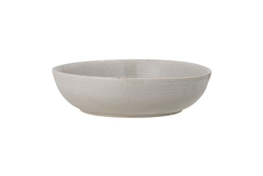 Stoneware grey serving bowl Taupe Clipped